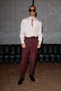 Keith Powers at the Saint Laurent Men’s Fall/Winter 2026 fashion show as part of Paris Men’s Fashion Week held at Bourse du Commerce on January 27, 2026 in Paris, France.
