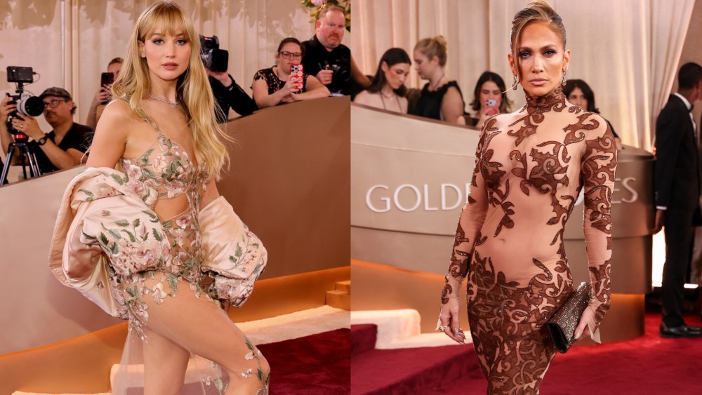 Sheer dressing at the 2026 Golden Globes.