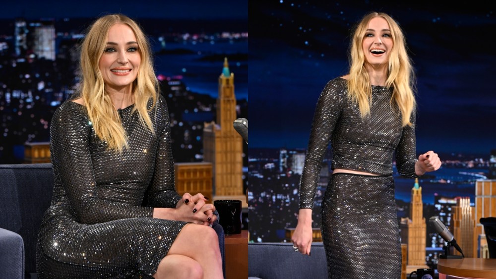 Sophie Turner wears Self-Portrait on "The Tonight Show Starring Jimmy Fallon" on Jan. 7 in New York City.
