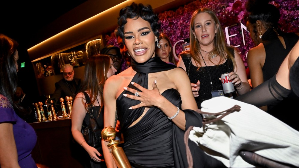 Teyana Taylor at the 83rd Annual Golden Globes held at The Beverly Hilton on January 11, 2026 in Beverly Hills, California. (Photo by Michael Buckner/2026GG/Penske Media via Getty Images)