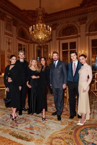 Kim Turnbull, Romeo, Harper, Victoria, David and Cruz Beckham, Jackie Apostel