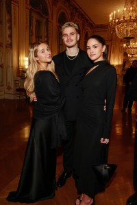 Harper and Romeo Beckham with Kim Turnbull