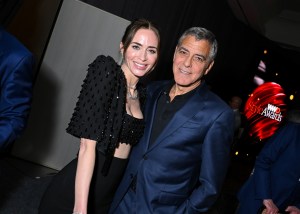 Emily Blunt and George Clooney