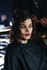 Slept-in makeup at Area