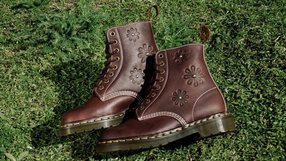 Dr. Martens Floral Deboss 1460 boot.