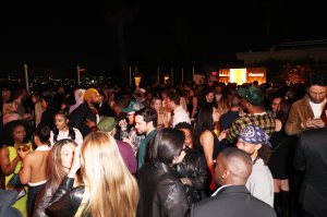 The scene at the EPIC Records x Hennessy Grammys Party.