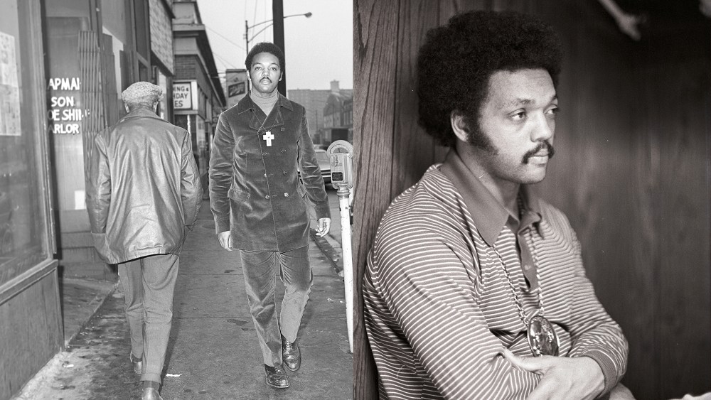 Reverend Jesse Jackson photographed in Chicago, 1972.