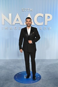 Denny Directo at the 57th NAACP Image Awards held at the Pasadena Civic Auditorium on February 28, 2026 in Los Angeles, California.