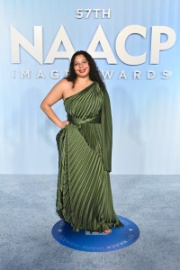 Qiarra Floyd at the 57th NAACP Image Awards held at the Pasadena Civic Auditorium on February 28, 2026 in Los Angeles, California.