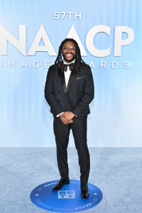 Raheem DeVaughn at the 57th NAACP Image Awards held at the Pasadena Civic Auditorium on February 28, 2026 in Los Angeles, California.