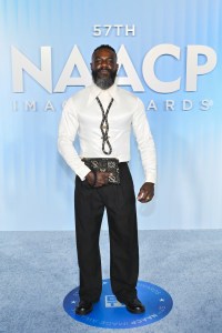 Omar Thomas at the 57th NAACP Image Awards held at the Pasadena Civic Auditorium on February 28, 2026 in Los Angeles, California.