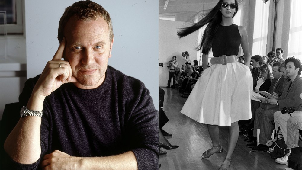 Michael Kors, 2000 and model Anna Bayle in Michael Kors spring 1983 ready-to-wear.