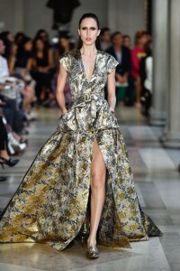 Model on the catwalk (Photo by Giovanni Giannoni/Penske Media via Getty Images)