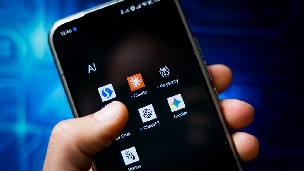 SPAIN - 2026/02/04: In this photo illustration, the apps of various AI chatbots, including AI Seek, Perplexity, Claude, ChatGPT, Gemini, Manus and Mistral, seen displayed on a smartphone. Spanish Prime Minister Pedro Sánchez, announced on the 3 February a law to ban access to social media for children under 16, as Spain joins five other European countries in the "Coalition of the Digital Willing" to advance coordinated and effective regulation of social media platforms and strengthen age-verification systems across Europe. (Photo Illustration by Davide Bonaldo/SOPA Images/LightRocket via Getty Images)