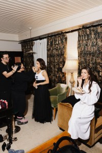 Camila Mendes and Rachel Matthews Get Ready for the "Idiotka" Premiere