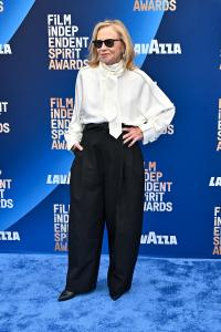 Amy Madigan at the 2026 Film Independent Spirit Awards held at the Hollywood Palladium on February 15, 2026 in Los Angeles, California.
