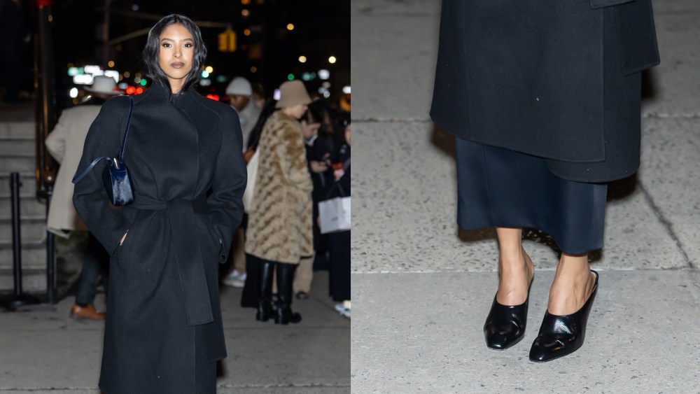 On Saturday night, Natalia Bryant attended Khaite's fall 2026 show in patent leather pumps.