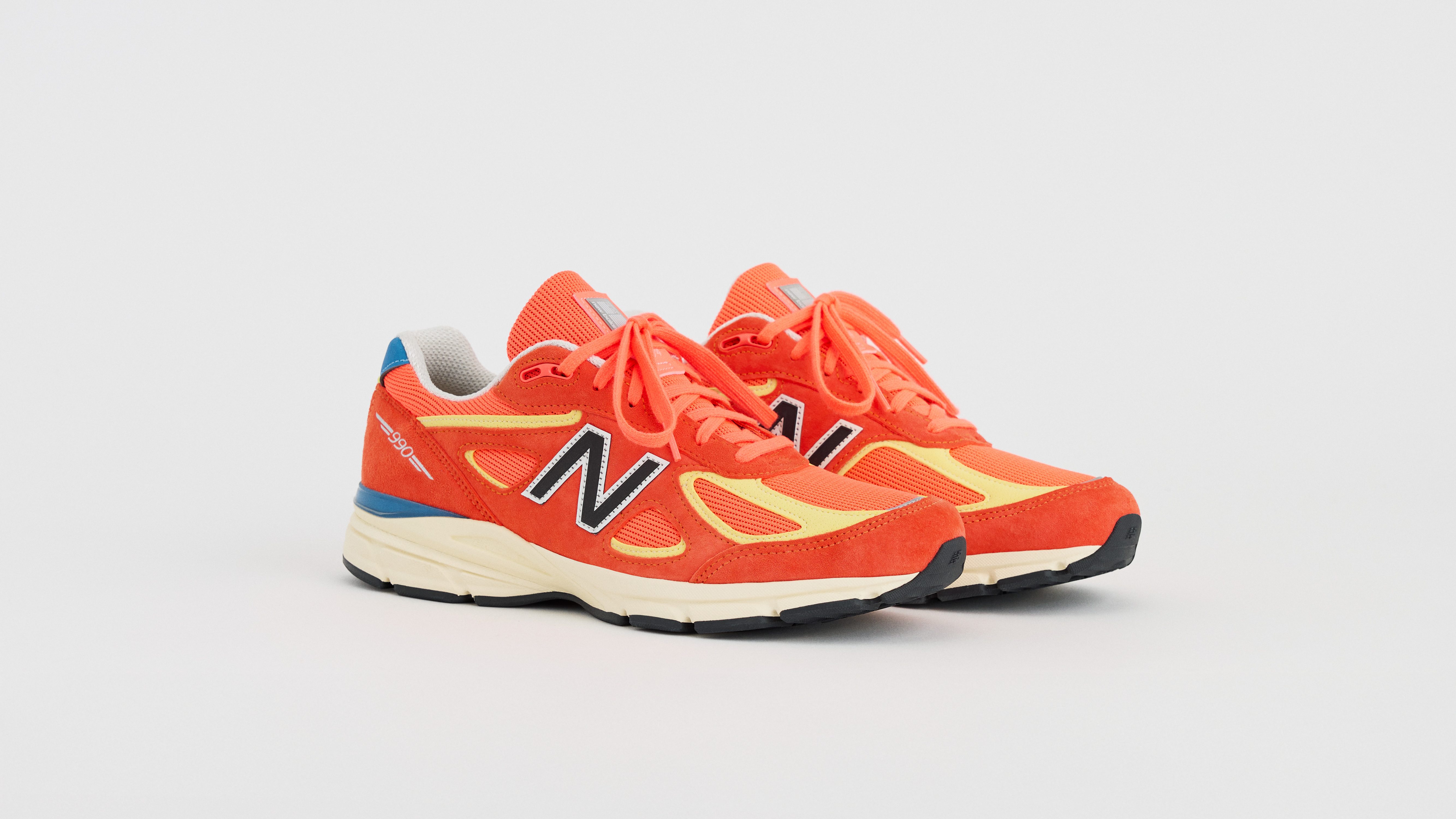 New Balance 999v4 Urgent Red/Maize/Afterglow.