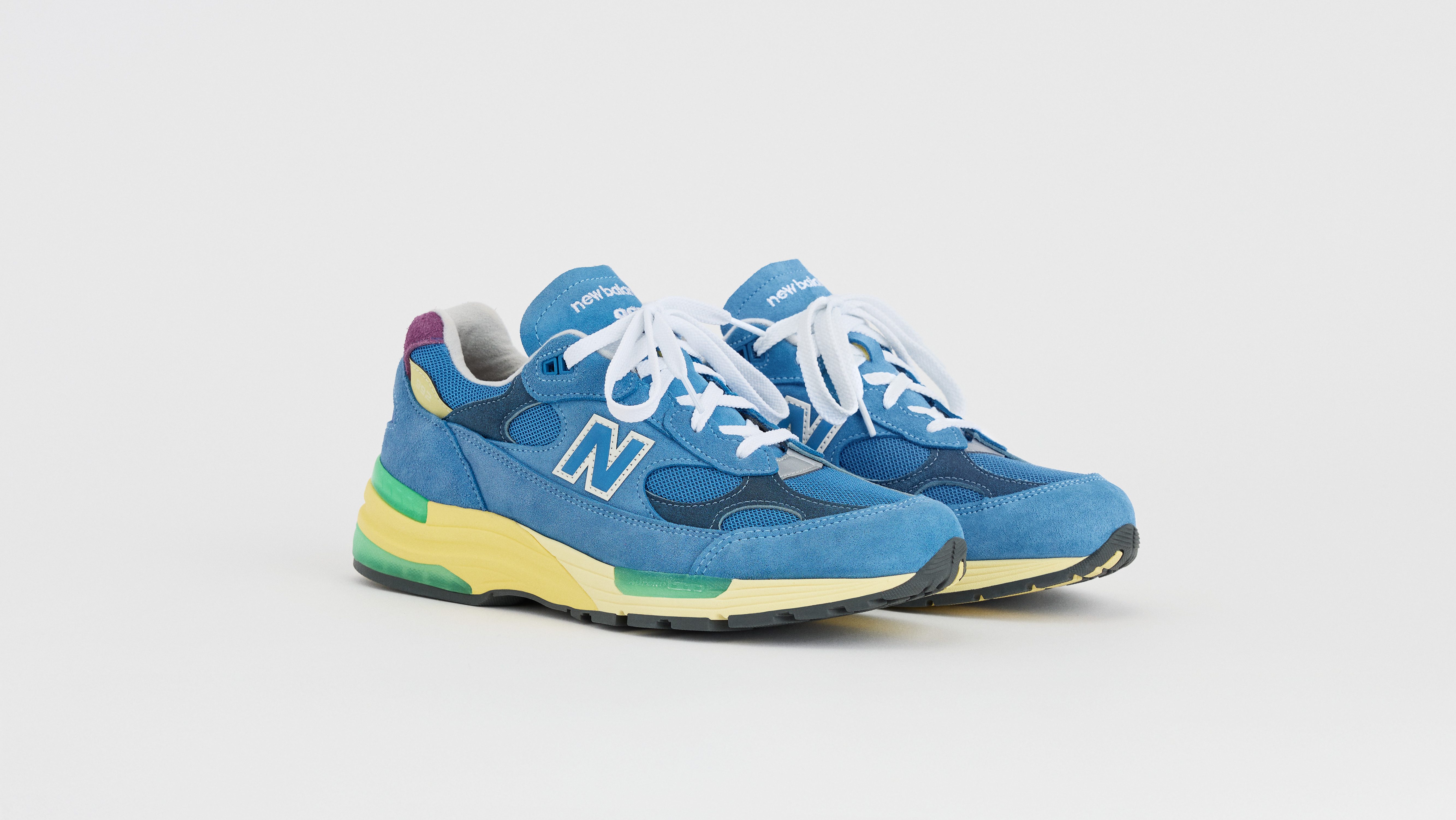 New Balance 992 Sea Stone/Green Apple/Maize.