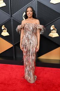 Jasmine Simpkins at the 68th GRAMMY Awards held at the Crypto.com Arena on February 01, 2026 in Los Angeles, California.