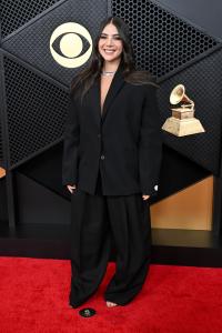 Reem Kanj at the 68th GRAMMY Awards held at the Crypto.com Arena on February 01, 2026 in Los Angeles, California.