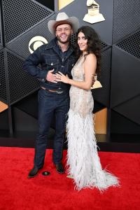 Charley Crockett and Taylor Grace at the 68th GRAMMY Awards held at the Crypto.com Arena on February 01, 2026 in Los Angeles, California.