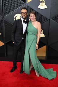 Panos A. Panay and Kimberly Panay at the 68th GRAMMY Awards held at the Crypto.com Arena on February 01, 2026 in Los Angeles, California.