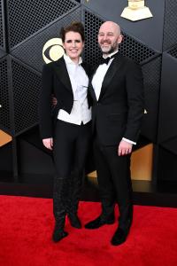 Naomi Louisa O'Connell and Cuan Ó Seireadáin at the 68th GRAMMY Awards held at the Crypto.com Arena on February 01, 2026 in Los Angeles, California.