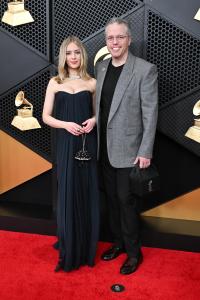 Anna Weyant and Jason Isbell at the 68th GRAMMY Awards held at the Crypto.com Arena on February 01, 2026 in Los Angeles, California.