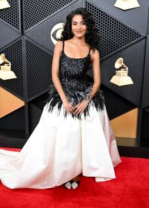 Olivia Dean at the 68th GRAMMY Awards held at the Crypto.com Arena on February 01, 2026 in Los Angeles, California.