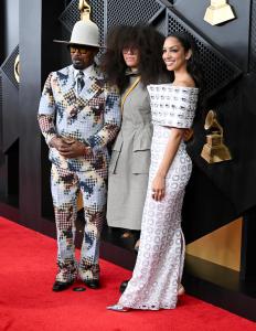 Jamie Foxx, Annalise Bishop and Corinne Foxx at the 68th GRAMMY Awards held at the Crypto.com Arena on February 01, 2026 in Los Angeles, California.