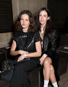 Ruby Lyn and Olivia Neill at the Coach fashion show as part of RTW Fall 2026 held at Cipriani on February 11, 2026 in New York, New York.