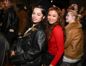 Ella Mai and Storm Reid at the Coach fashion show as part of RTW Fall 2026 held at Cipriani on February 11, 2026 in New York, New York.