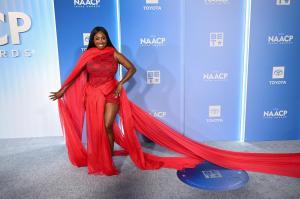 Kendra G at the 57th NAACP Image Awards held at the Pasadena Civic Auditorium on February 28, 2026 in Los Angeles, California.