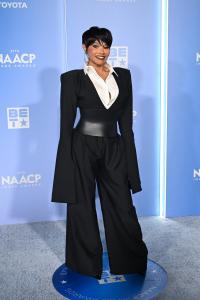 Sandra "Pepa" Denton of Salt-N-Pepa at the 57th NAACP Image Awards held at the Pasadena Civic Auditorium on February 28, 2026 in Los Angeles, California.