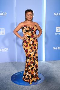 Quinta Brunson at the 57th NAACP Image Awards held at the Pasadena Civic Auditorium on February 28, 2026 in Los Angeles, California.