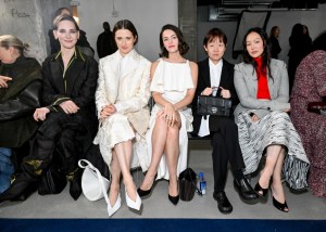 Hari Nef, Grace Gummer, Ella Hunt, Celine Song and Yerin Ha  at the Proenza Schouler Fall 2026 Ready-to-Wear show