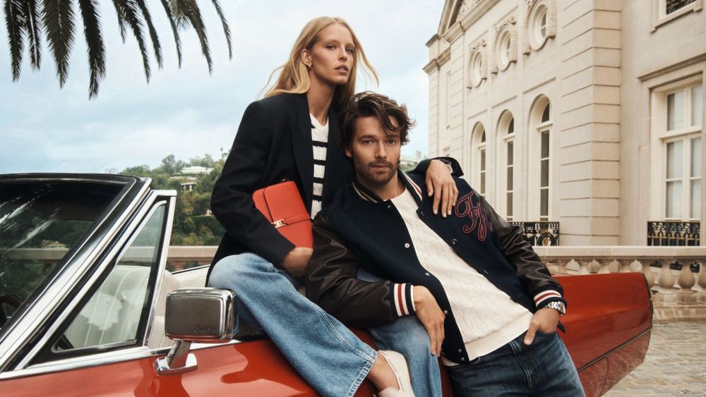 Abby Champion and Patrick Schwarzenegger in Tommy Hilfiger's spring campaign