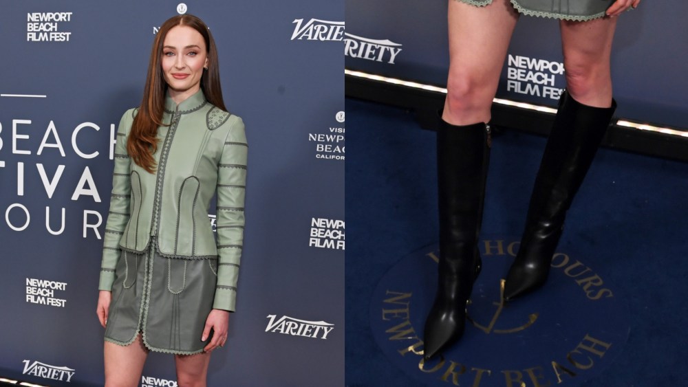 On Thursday night, Sophie Turner arrived at the 2026 Newport Beach Film Festival in Louis Vuitton boots.