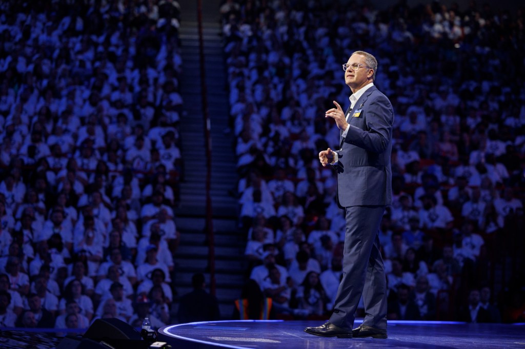 Doug McMillon of Walmart in Fayetteville, Arkansas on June 6, 2025.