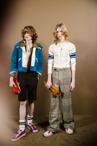 Backstage at the Coach Fall 2026 ready-to-wear show at New York Fashion Week.