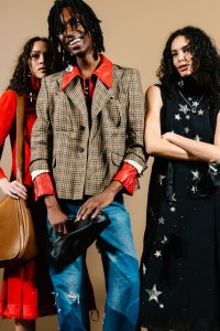 Backstage at the Coach Fall 2026 ready-to-wear show at New York Fashion Week.