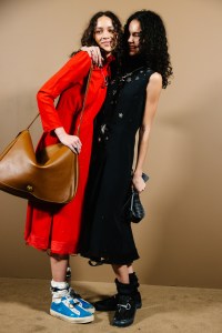 Backstage at the Coach Fall 2026 ready-to-wear show at New York Fashion Week.