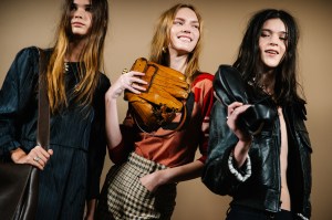 Backstage at the Coach Fall 2026 ready-to-wear show at New York Fashion Week.