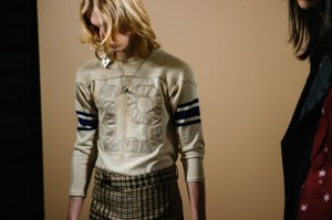 Backstage at the Coach Fall 2026 ready-to-wear show at New York Fashion Week.