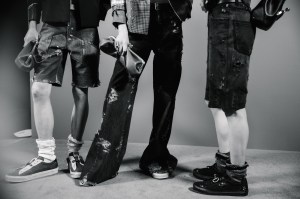 Backstage at the Coach Fall 2026 ready-to-wear show at New York Fashion Week.