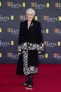 LONDON, ENGLAND - FEBRUARY 22: Glenn Close attends the 2026 EE BAFTA Film Awards at The Royal Festival Hall on February 22, 2026 in London, England. (Photo by Dominic Lipinski/Getty Images)