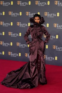 LONDON, ENGLAND - FEBRUARY 22: Teyana Taylor attends the 2026 EE BAFTA Film Awards at The Royal Festival Hall on February 22, 2026 in London, England. (Photo by Dominic Lipinski/Getty Images)