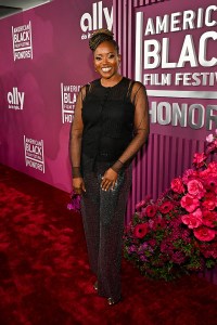 Erika Alexander at the 8th annual American Black Film Festival Honors held at SLS Hotel on February 16, 2026 in Los Angeles, California.