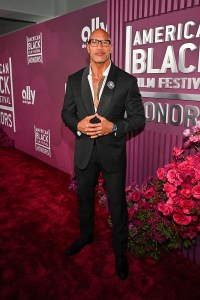 Dwayne Johnson at 8th Annual American Black Film Festival Honors at SLS Hotel on February 16, 2026 in Los Angeles, California.